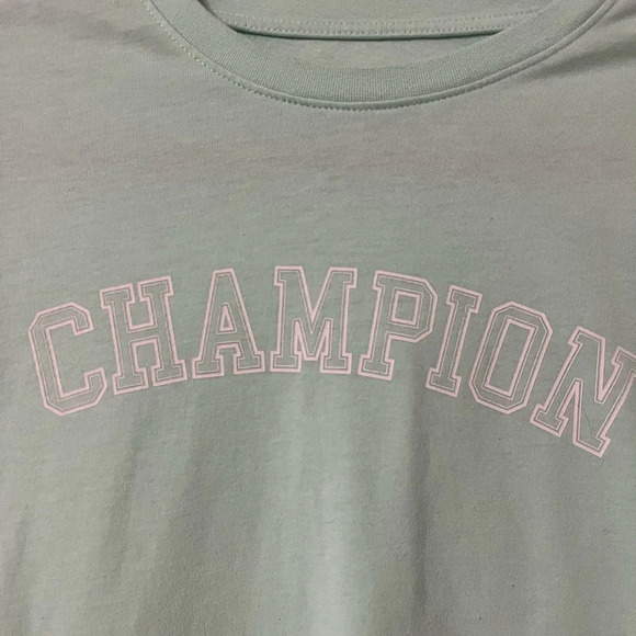 Champion woman’s size XS teal/tiffany blue tee. Like new athleisure school - Picture 2 of 5
